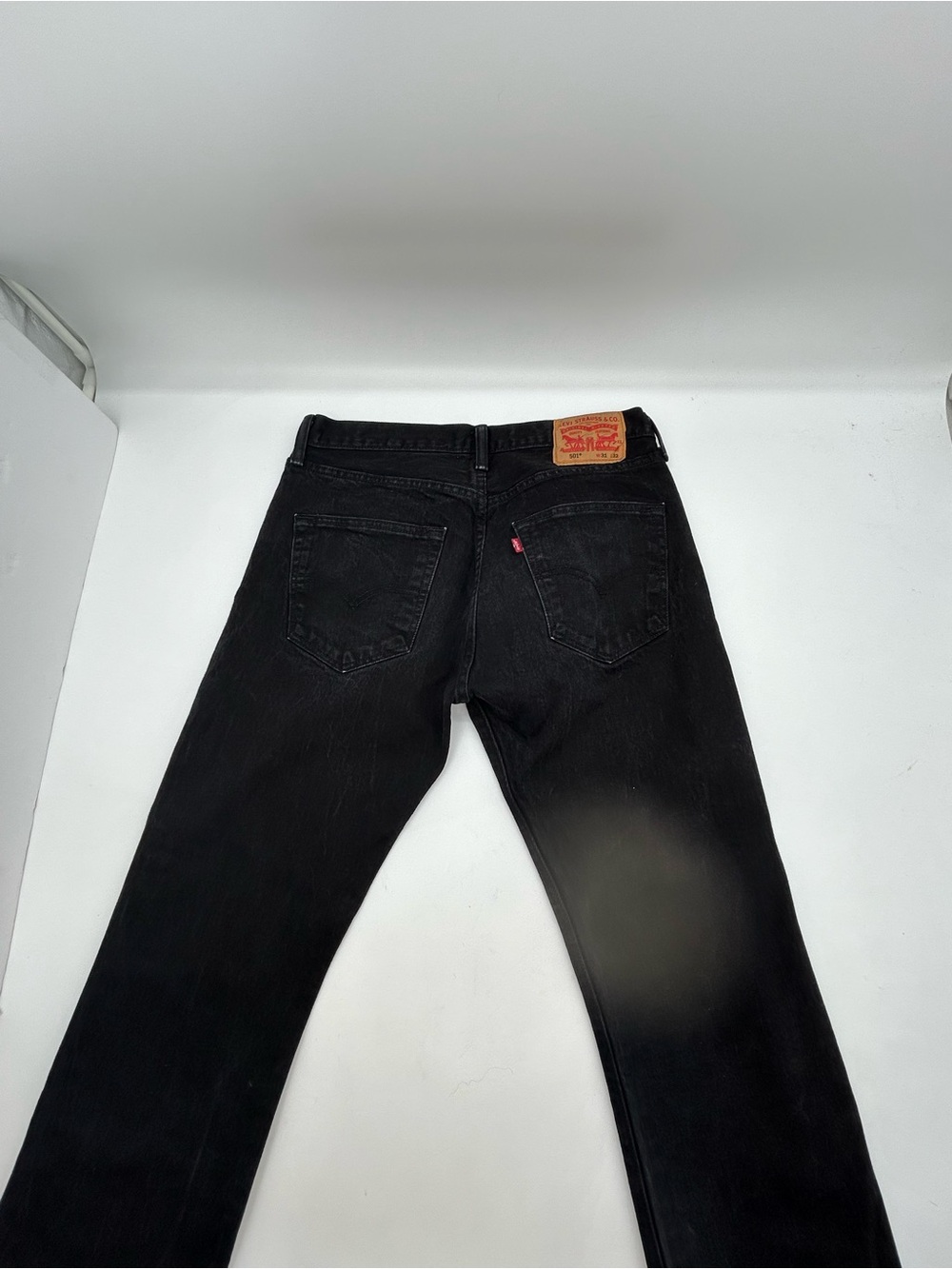 Levi's Button Fly 501 Black Men’s Straight-Leg Jeans 31 x32